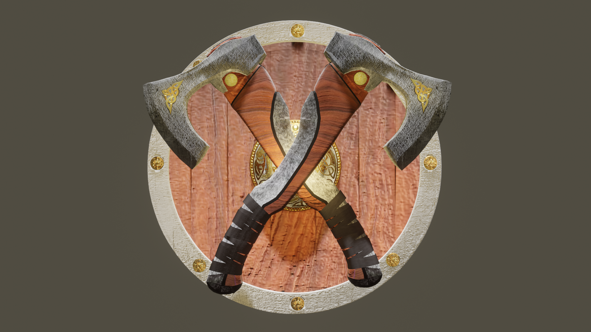 Viking Axes & Shield preview image 1